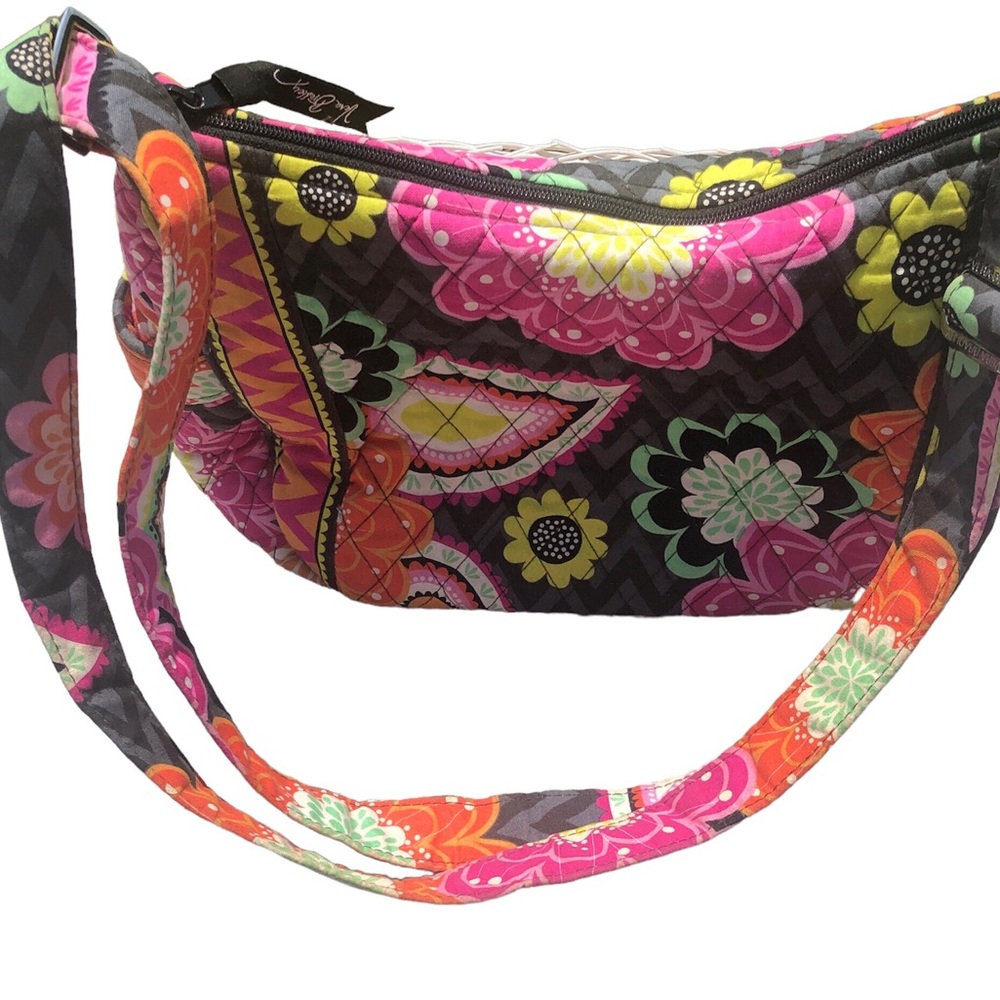 Vera Bradley Colorful Vibrant Floral Handbag Crossbody Purse